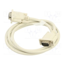 1 pcs x DIGITUS - AK-310100-018-E - Cable, D-Sub 15pin HD plug,both sides, grey, 1.8m