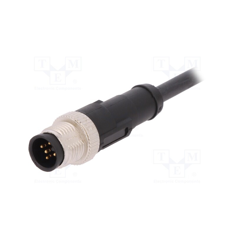 1 pcs x LAPP - AB-C5-M12MS-5,0PUR - Connection lead, M12, PIN: 5, straight, 5m, plug, 60VAC, 4A, -25÷80°C