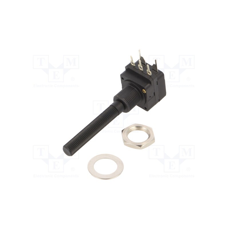 1 pcs x PIHER - PC16SH10IP06105A2020ITA - Potentiometer: shaft, 1MΩ, 200mW, THT, 6mm, plastic, mono, carbon