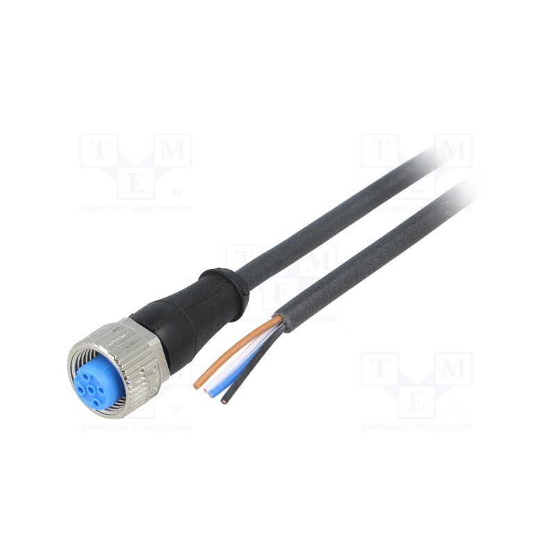 1 pcs x SICK - YF2A14-020UB3XLEAX - Connection lead, M12, PIN: 4, straight, 2m, plug, 250VAC, 4A, IP67