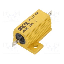 1 pcs x ARCOL - HS25 25K J - Resistor: wire-wound, with heatsink, screw, 25kΩ, 25W, ±5%
