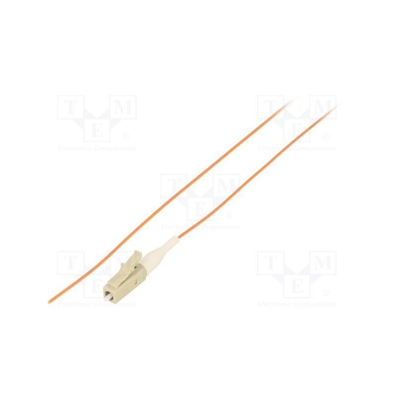 1 pcs x QOLTEC - 54102 - Optic fiber pigtail, OM2, LC/UPC, 1m, Optical fiber: 50/125um