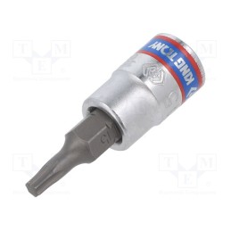 1 pcs x KING TONY - 203315 - Socket, socket spanner, TX15, 1/4', 37mm, Bit: Torx®