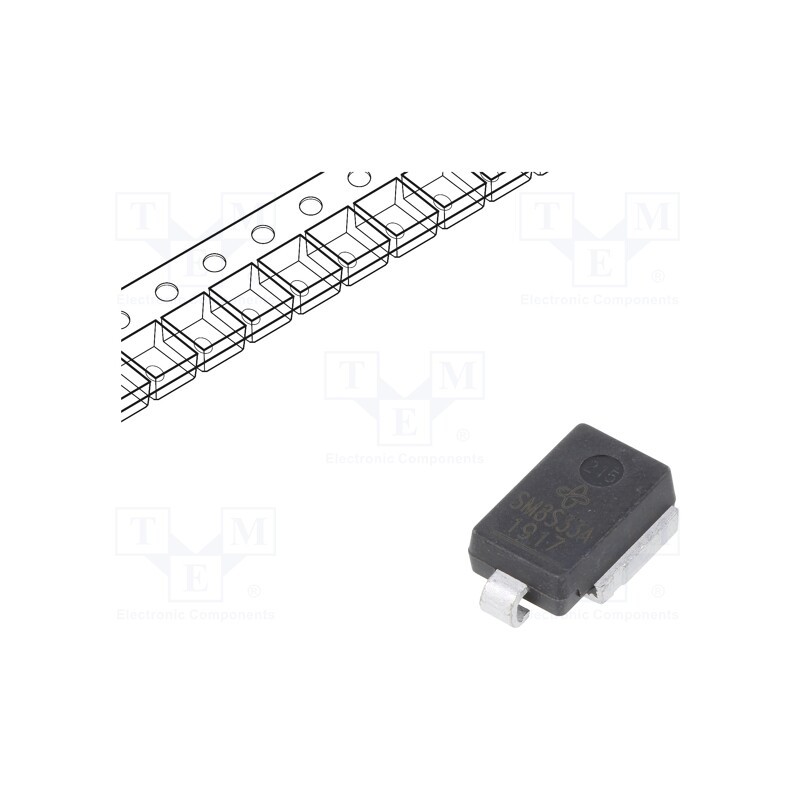 1 pcs x VISHAY - SM8S33AHE3_A/I - Diode: TVS, 5.2kW, 36.7V, 124A, unidirectional, DO218AB,