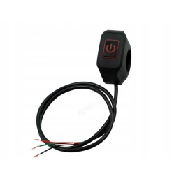 Waterproof switch for illuminated handlebars