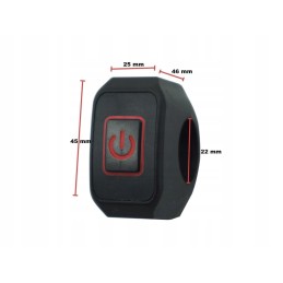 Waterproof switch for illuminated handlebars