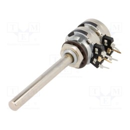 1 pcs x PIHER - T21TH-M0607502A2020MTA - Potentiometer: shaft, single turn, 5kΩ, 200mW, THT, 6mm, metal