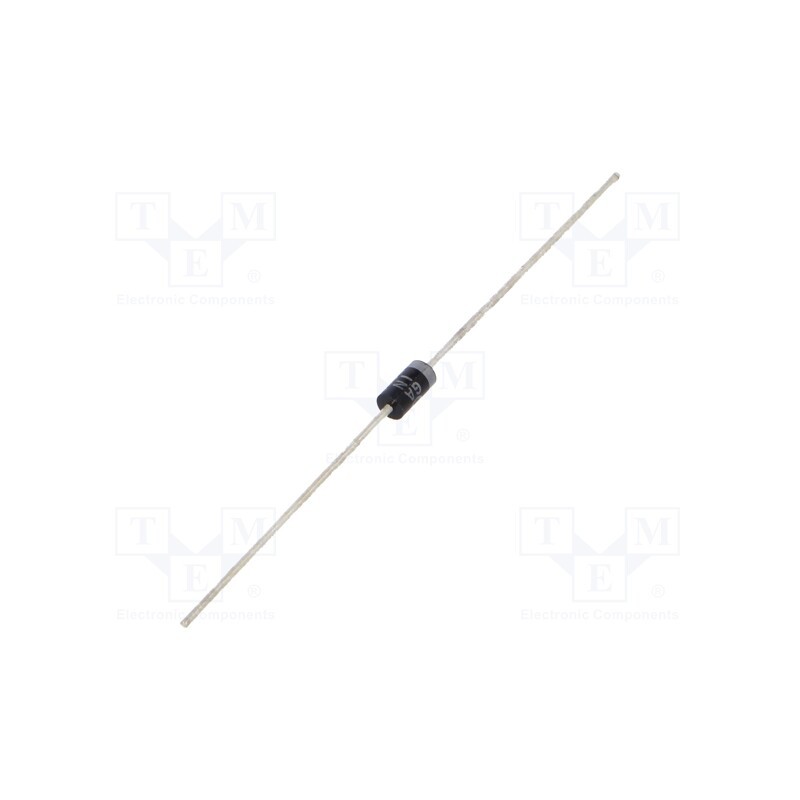 1 pcs x ONSEMI - 1N4936G - Diode: switching, THT, 400V, 1A, , Ifsm: 30A, CASE59, Ufmax: 1.2V