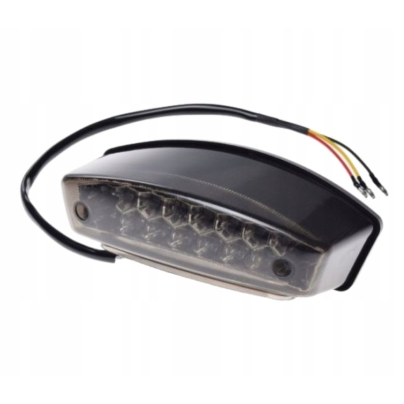 ATV quad tail lamp, LED smoked shade, homologation