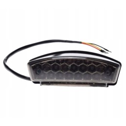 ATV quad tail lamp, LED smoked shade, homologation