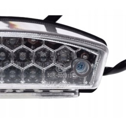 ATV quad LED rear lamp, white shade, E4 approval