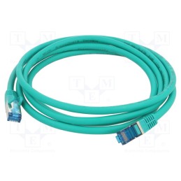 1 pcs x Goobay - 93742 - Patch cord, S/FTP, 6a, stranded, Cu, LSZH, green, 2m, 27AWG