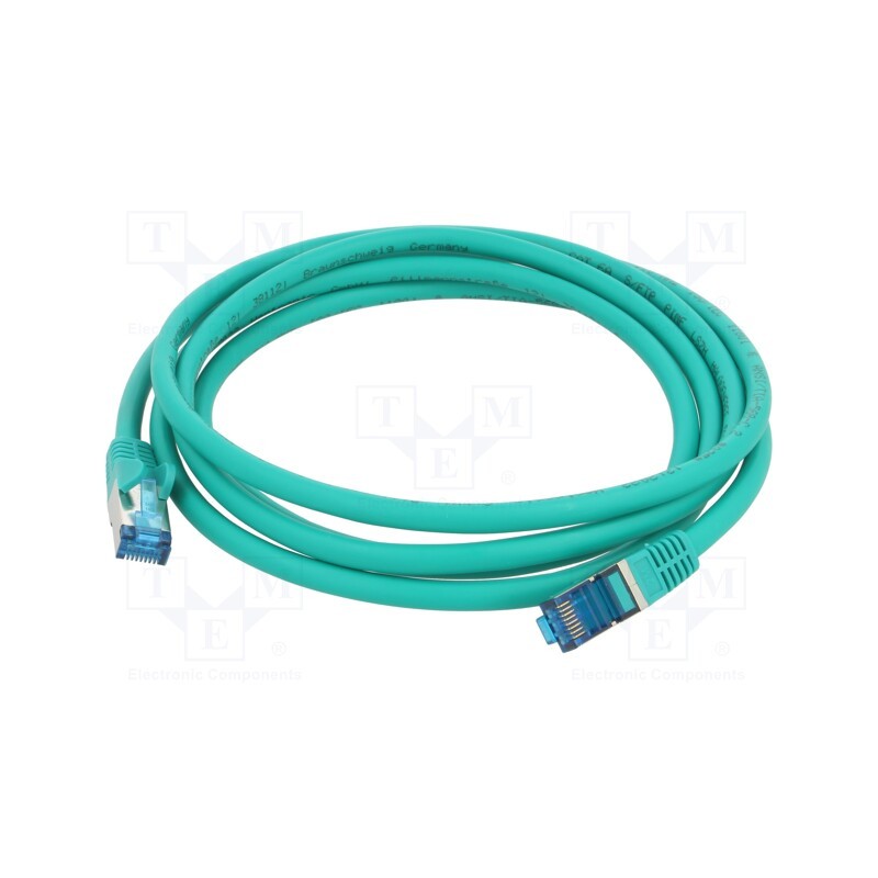 1 pcs x Goobay - 93742 - Patch cord, S/FTP, 6a, stranded, Cu, LSZH, green, 2m, 27AWG