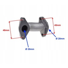 Quad atv 110 kinroad shineray carburetor pipe 20mm