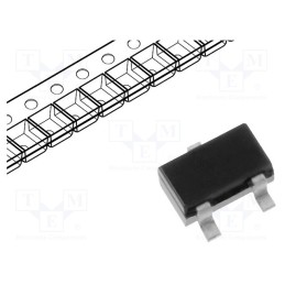10 pcs x DIODES INCORPORATED - DMG1012TQ-7 - Transistor: N-MOSFET, unipolar, 20V, 0.45A, 0.28W, SOT523