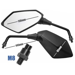 Large panoramic mirrors M8 ATV Quad Bashan