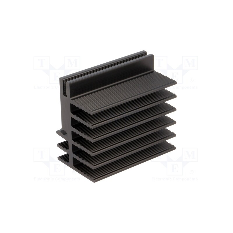 1 pcs x FISCHER ELEKTRONIK - SK481-50-SA - Heatsink: extruded, black, L: 50mm, W: 30mm, H: 45mm, aluminium