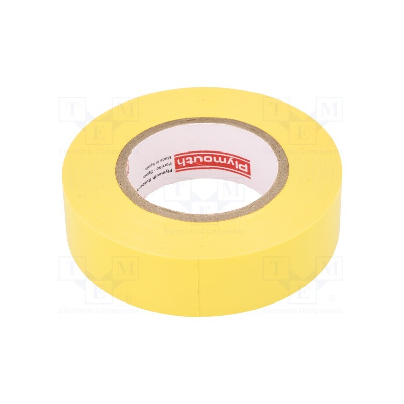 1 rol x PLYMOUTH - - - Tape: electrical insulating, W: 19mm, L: 20m, Thk: 0.18mm, grey, 260%