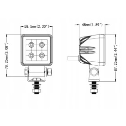 Work lamp 4xLED mini spot L0175