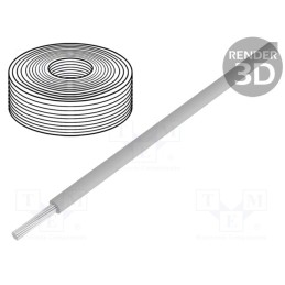 1 rol x DONAU ELEKTRONIK - 110-9 - Wire, stranded, Cu, 0.04mm2, PVC, grey, 60V, 10m, 1x0.04mm2