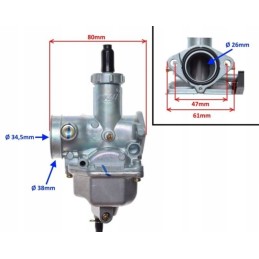 Carburetor PZ26 PZ 26 Junak Zipp Romet 125cc