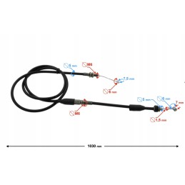 Throttle cable ATV Quad Barton Mikilon 180 h