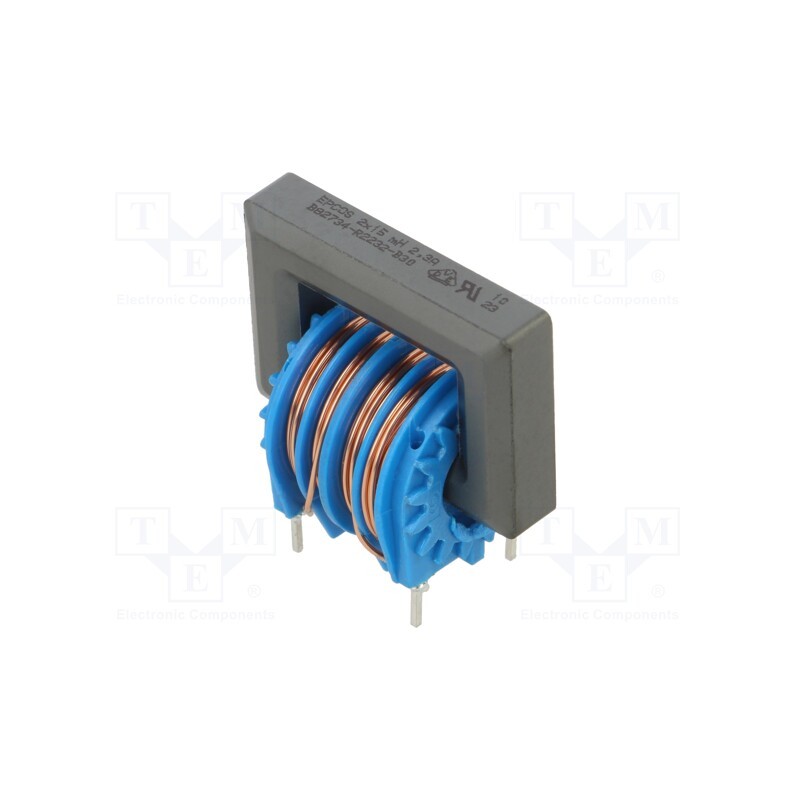 1 pcs x EPCOS - B82734R2232B030 - Inductor: common mode, THT, 15mH, 2.3A, 185mΩ, -30÷50%, vertical