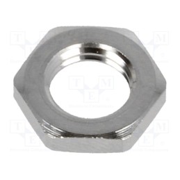 1 pcs x LAPP - 52102997 - Nut, M8, brass, nickel, 13mm, -20÷100°C, Thread: metric, Pitch: 1