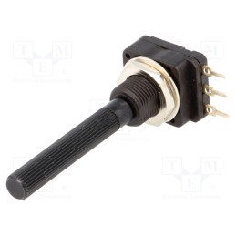 1 pcs x PIHER - PC16SH10IP06504A2020TA - Potentiometer: shaft, single turn, 500kΩ, 200mW, THT, 6mm, plastic