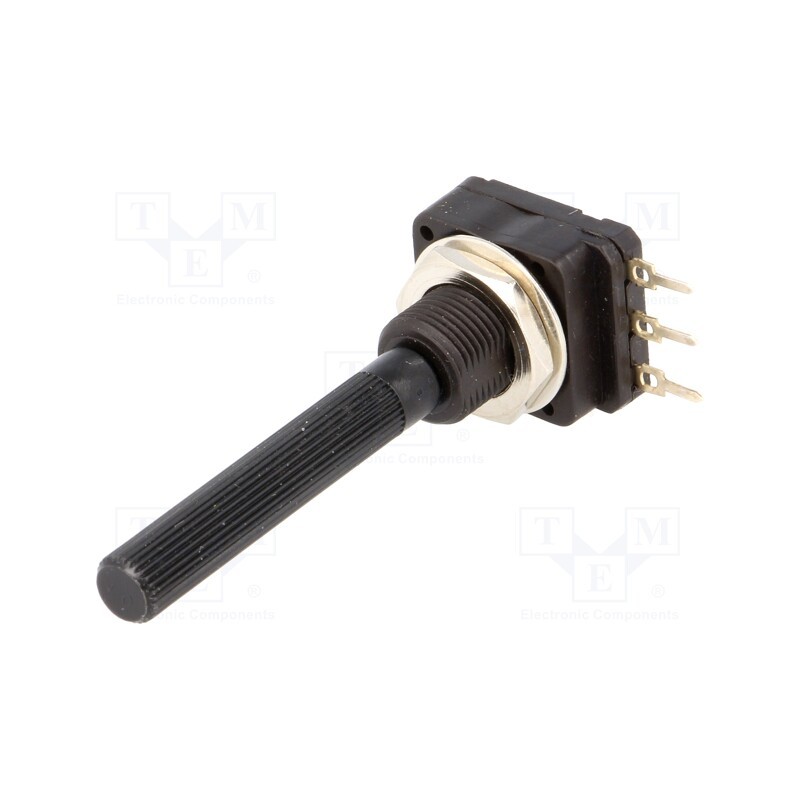1 pcs x PIHER - PC16SH10IP06504A2020TA - Potentiometer: shaft, single turn, 500kΩ, 200mW, THT, 6mm, plastic