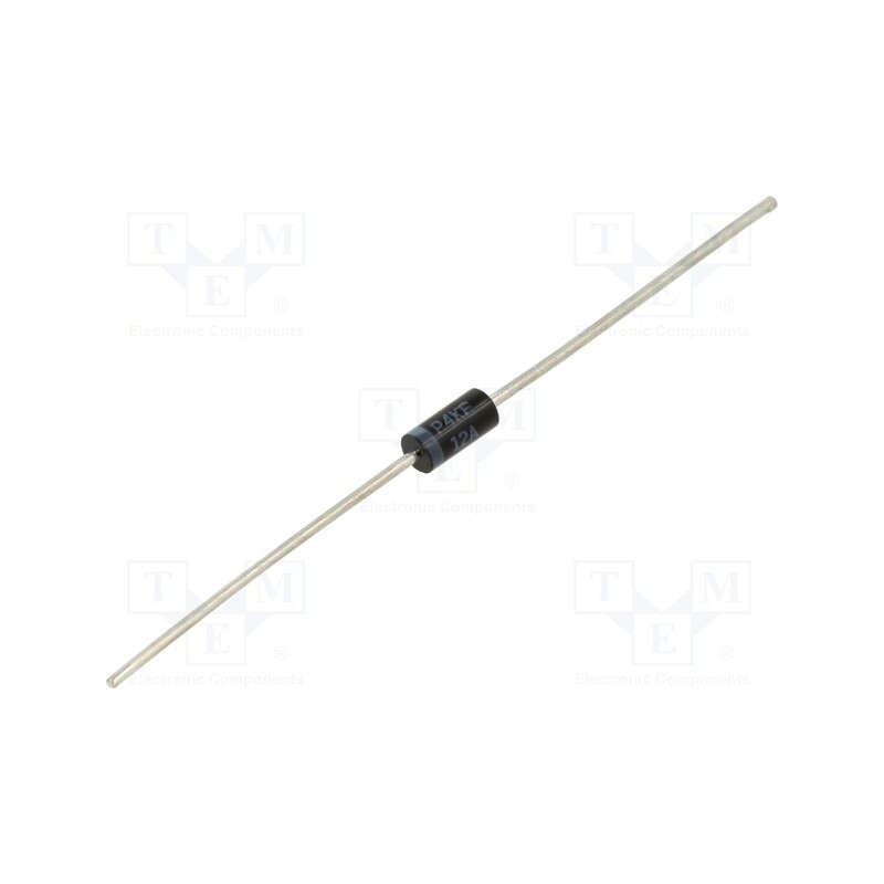 5 pcs x DIOTEC SEMICONDUCTOR - P4KE12A - Diode: TVS, 400W, 12V, 25A, unidirectional, ±5%, DO15,