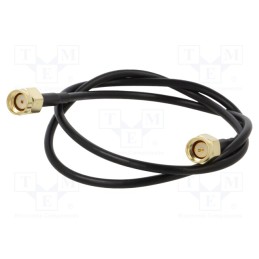 1 pcs x ONTECK - SMA-03-0.5 - Cable, 50Ω, 0.5m, RP-SMA male,SMA plug, black, straight