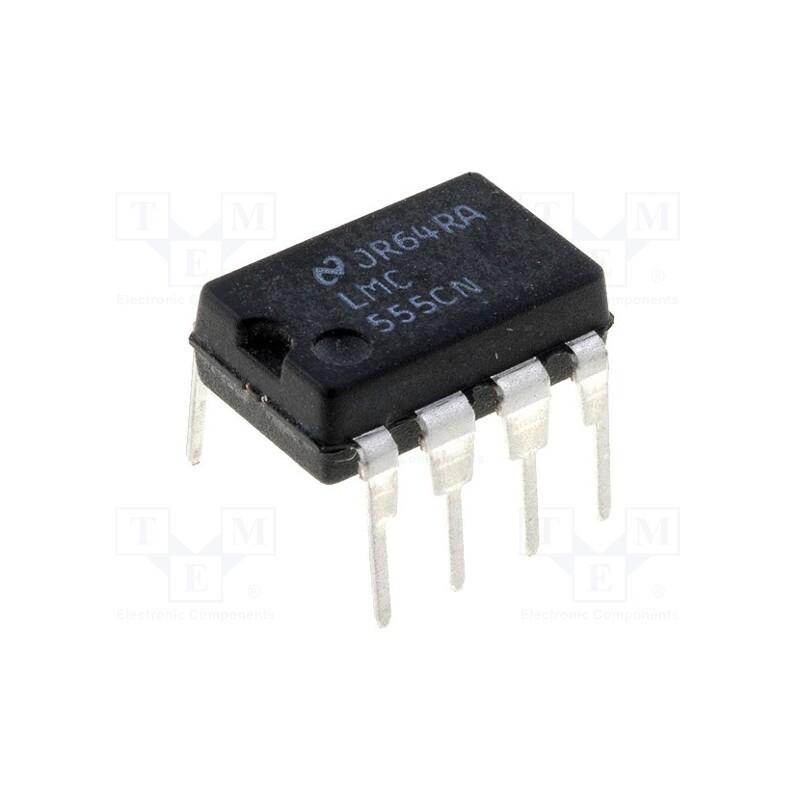 1 pcs x TEXAS INSTRUMENTS - LMC555CN/NOPB - IC: peripheral circuit, astable,monostable,RC timer, 3MHz, DIP8