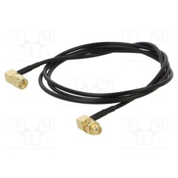 1 pcs x ONTECK - SMA-11-0.5 - Cable, 50Ω, 0.5m, SMA socket,SMA plug, black, angled