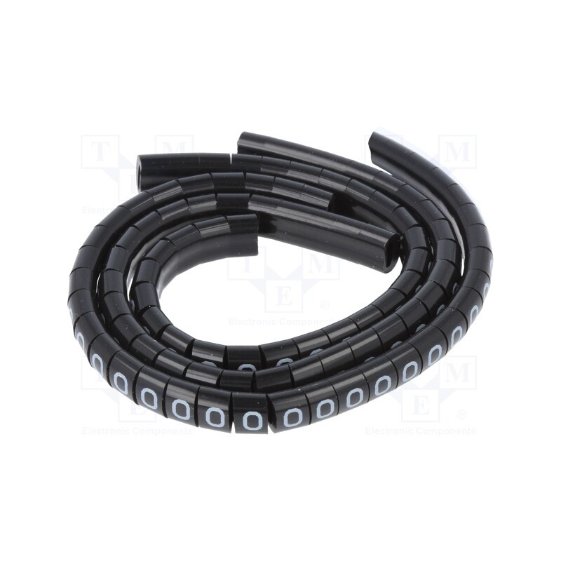 1 pcg x KURANT - MZ-MKK-0/0 - Markers, Marking: 0, 1.1÷2.5mm, H: 3mm, A: 6mm, -30÷100°C, leaded