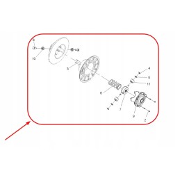 1323101 complete clutch of the variator