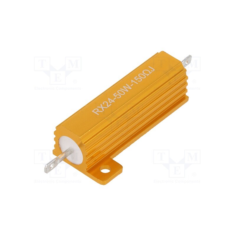 1 pcs x SR PASSIVES - AHP50W-150RJ - Resistor: wire-wound, with heatsink, 150Ω, 50W, ±5%, 50ppm/°C