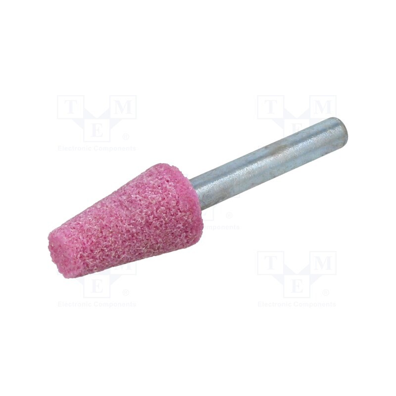 1 pcs x PG PROFESSIONAL - MN.005 - Grindingstone, Ø: 15mm, Ø: 6mm, Tip mat: aluminium oxide