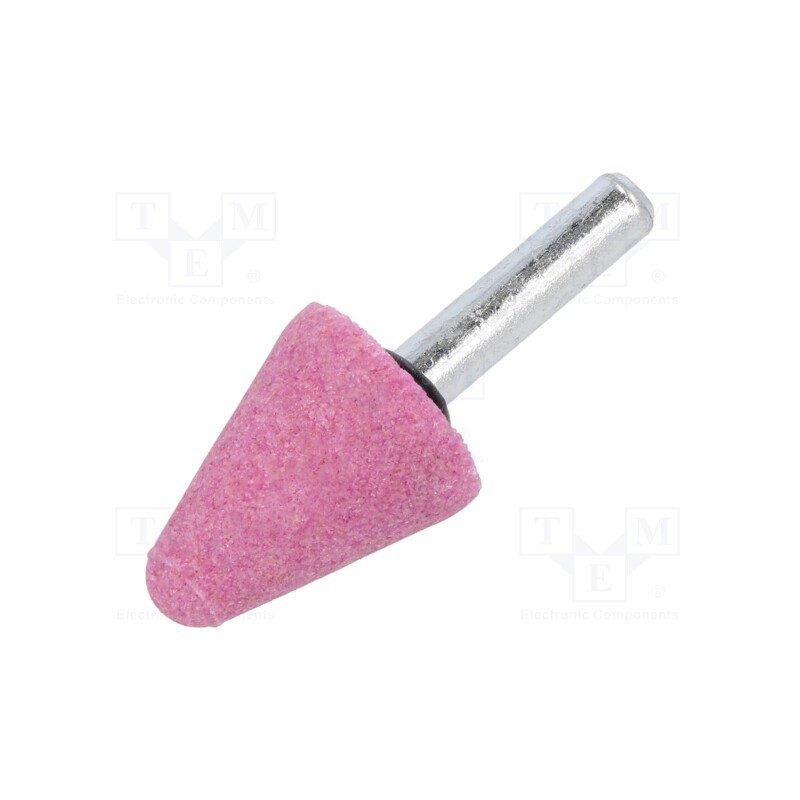 1 pcs x PG PROFESSIONAL - MF.004 - Grindingstone, Ø: 20mm, Ø: 6mm, Tip mat: aluminium oxide