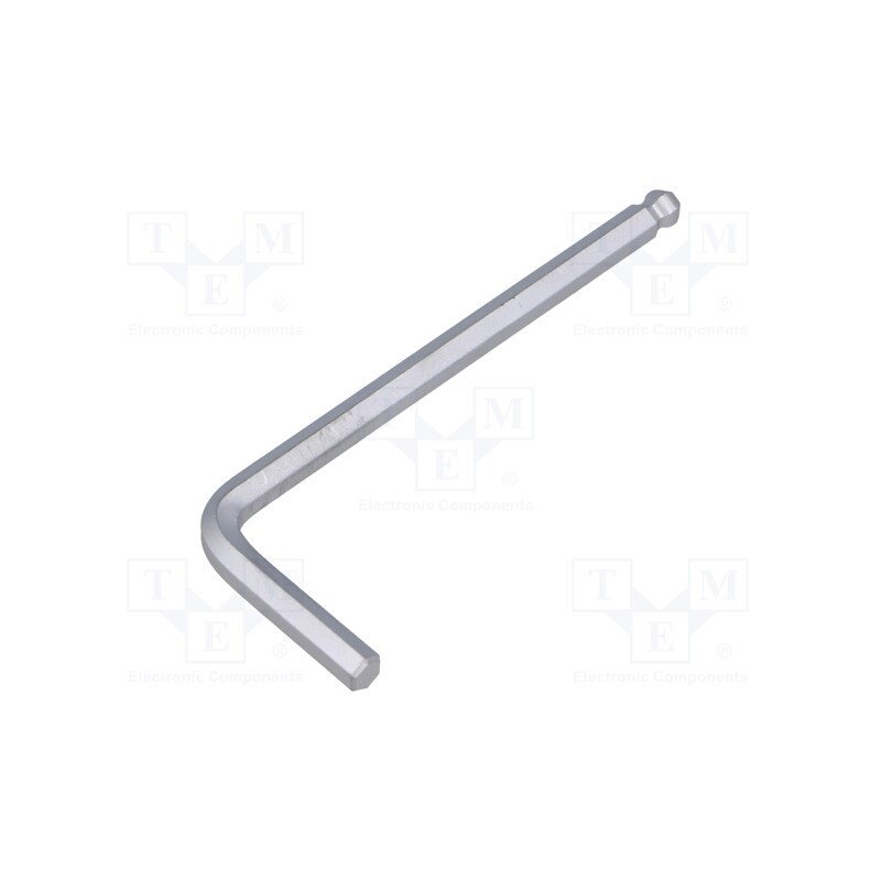 1 pcs x WIHA - 40405 - Wrench, hex key,spherical, HEX 4mm, Overall len: 72mm