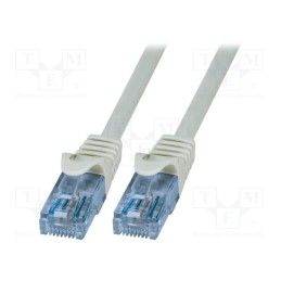 1 pcs x LOGILINK - CP3072U - Patch cord, U/UTP, 6a, stranded, CCA, PVC, grey, 5m, 26AWG