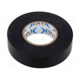 1 rol x BM GROUP - BMESB1925NE - Tape: electrical insulating, W: 19mm, L: 25m, Thk: 0.15mm, black