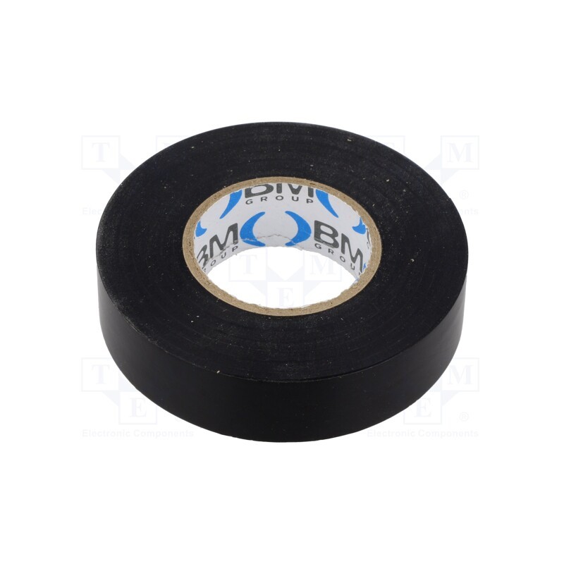 1 rol x BM GROUP - BMESB1925NE - Tape: electrical insulating, W: 19mm, L: 25m, Thk: 0.15mm, black