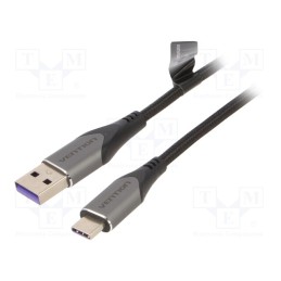 1 pcs x VENTION - COFHI - Cable, USB 2.0, USB A plug,USB C plug, nickel plated, 3m, black
