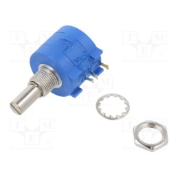 1 pcs x SR PASSIVES - POT2218PS2-1K - Potentiometer: shaft, multiturn, 1kΩ, 2W, ±5%, 6.3mm, linear