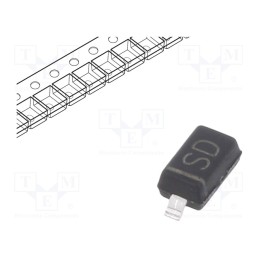 5 pcs x TAIWAN SEMICONDUCTOR - B0520LW RHG - Diode: Schottky rectifying, SMD, 20V, 0.5A, SOD123
