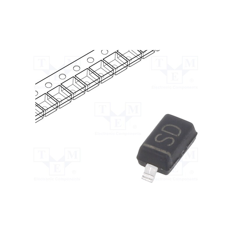 5 pcs x TAIWAN SEMICONDUCTOR - B0520LW RHG - Diode: Schottky rectifying, SMD, 20V, 0.5A, SOD123