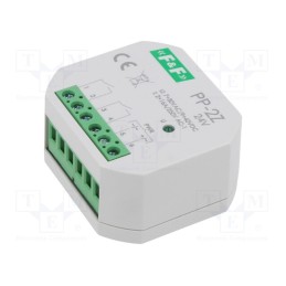 1 pcs x F&F - PP-2Z-24V - Relay: installation, in mounting box, 7÷30VAC, 9÷40VDC, NO x2