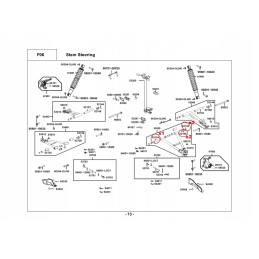 Repair kit lower arm bushing bushing atv quad kymco mxu 500 550 700