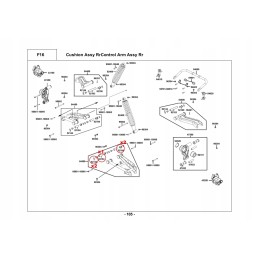 Repair kit lower arm bushing bushing atv quad kymco mxu 500 550 700